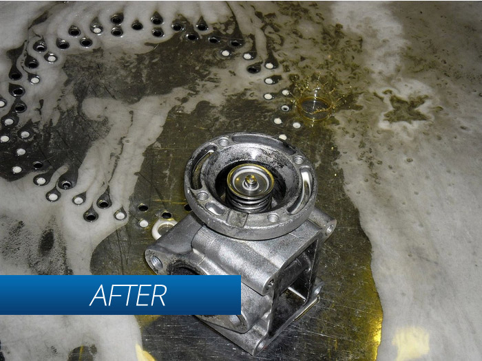 After using Torrent 500 parts cleaning machine